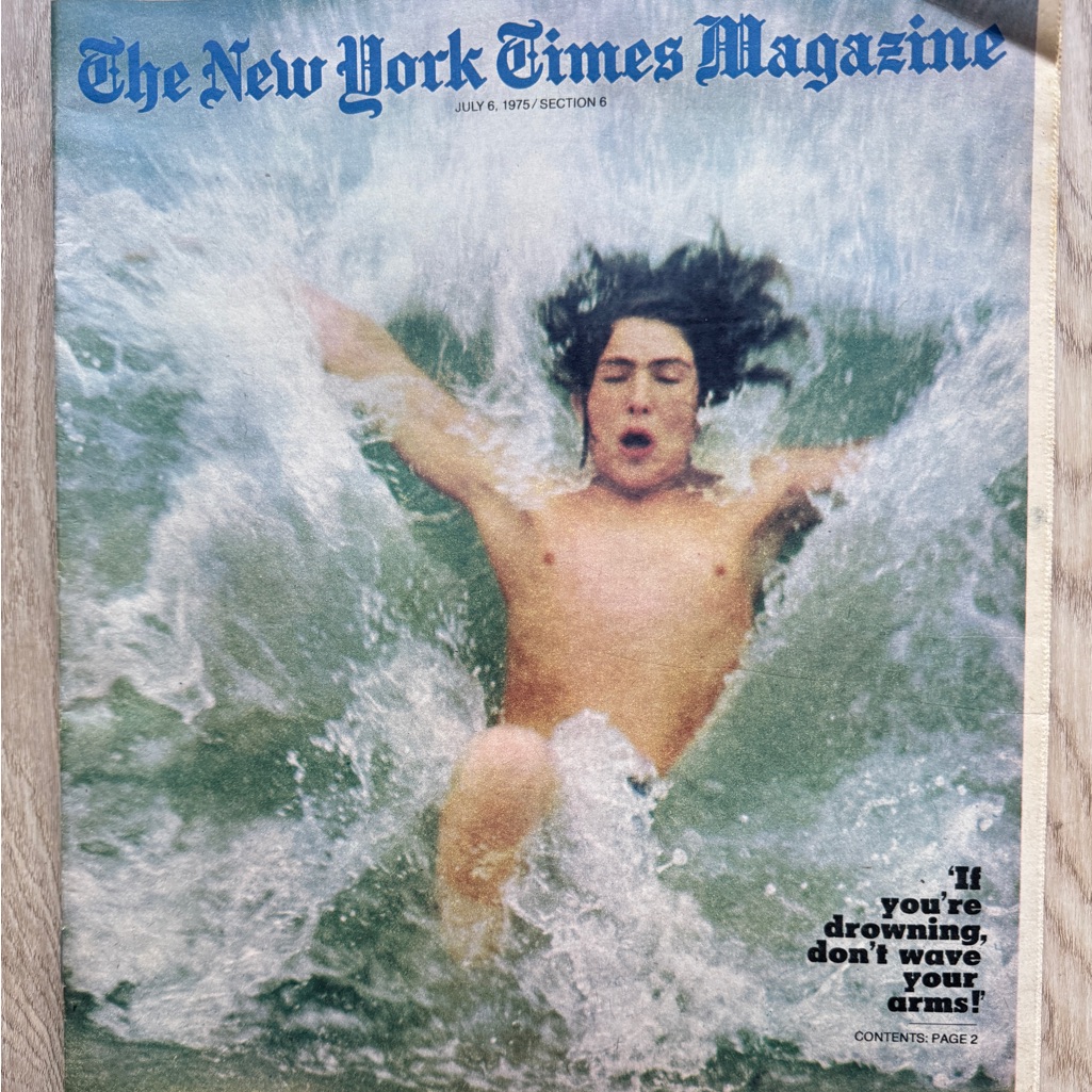 Vintage New York Times Magazine Cover Poster